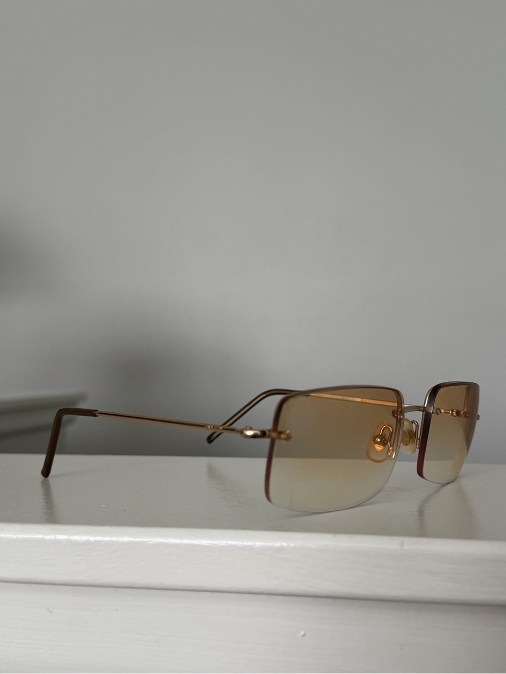 Gucci vintage frameless sunglasses